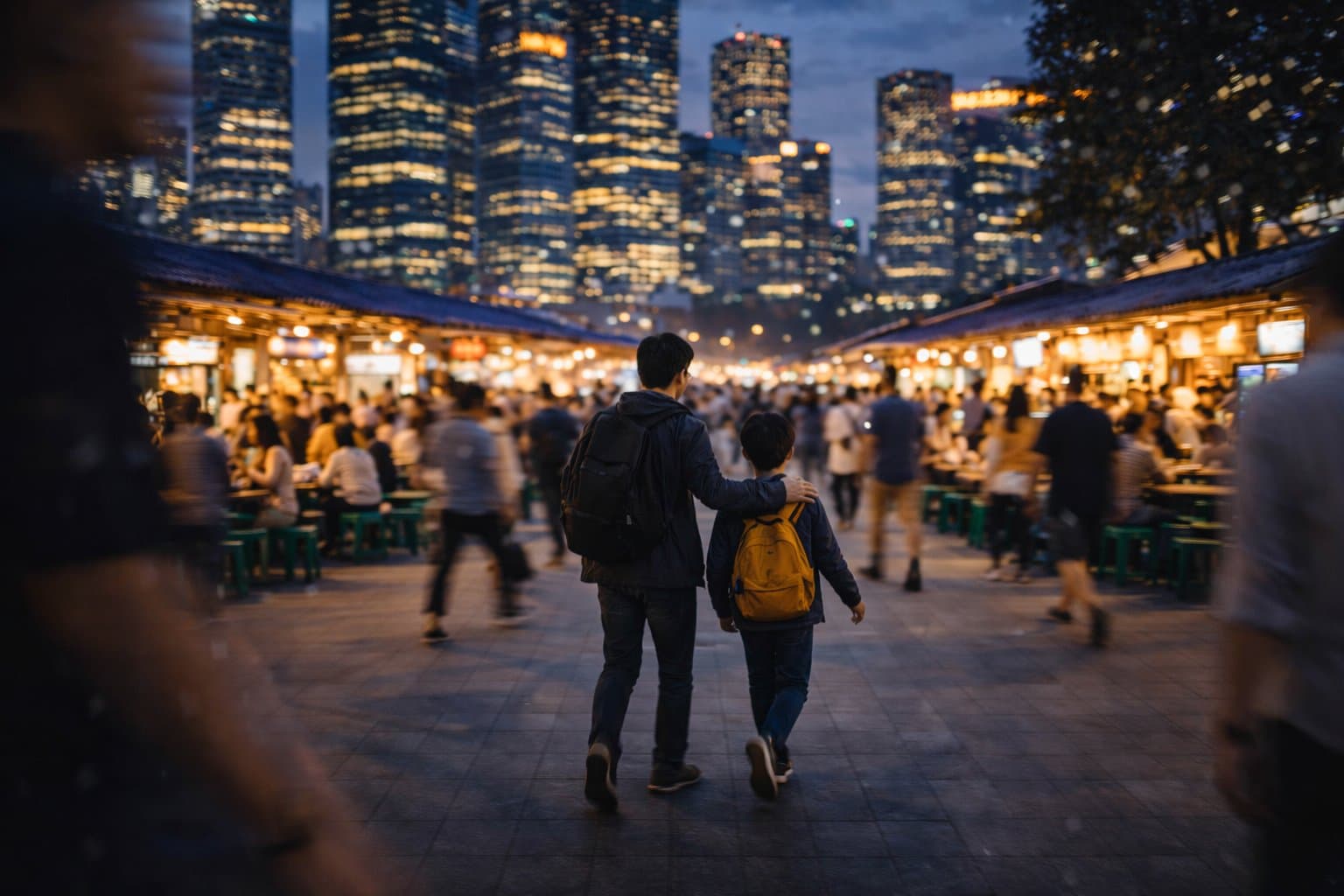 Time passing in the city